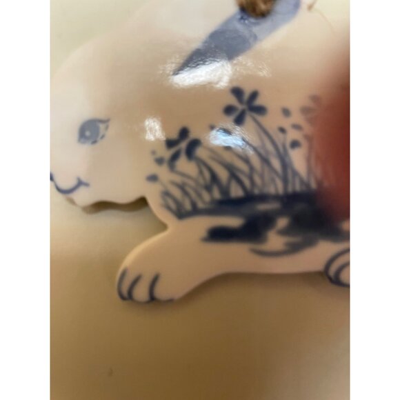 Russ Pottery Bunny Ornament Number 2563 - Picture 7 of 14